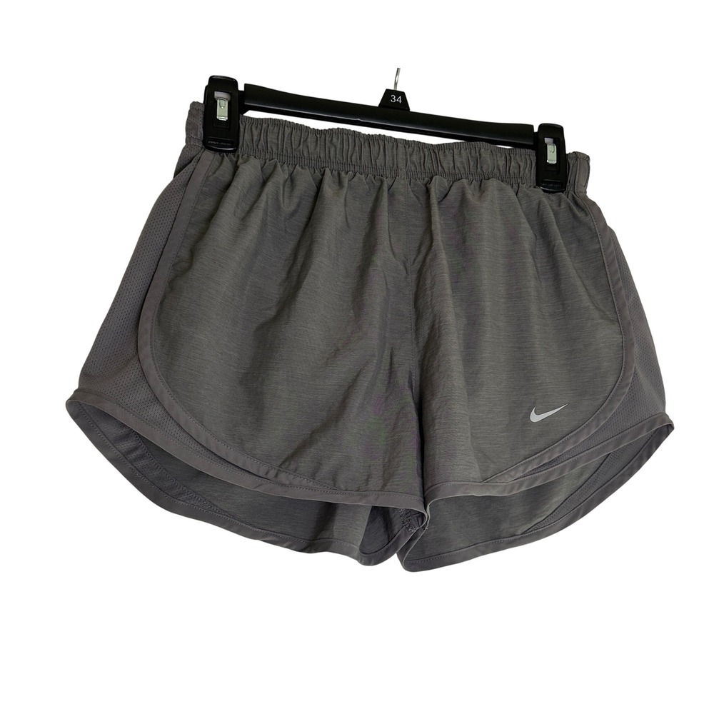 Nike Dri Fit Womens Running Shorts Gray Athletic Athletic Gym‎ Workout M